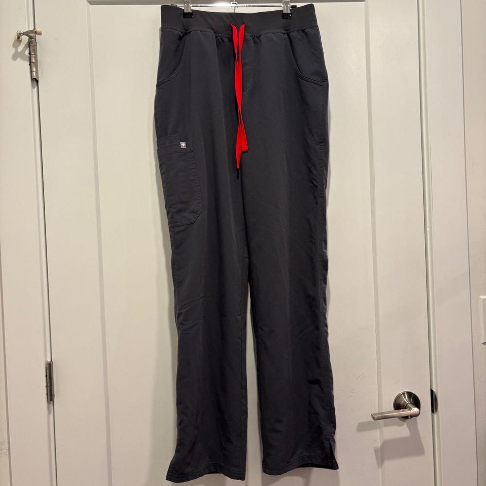 FIGS Kade Cargo Scrub Pants Technical Collection Graphite Gray Tall Medium M/T